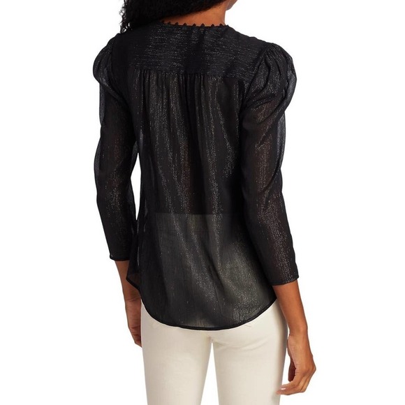 NWT |‎ L'AGENCE Kimberly Puffy Sleeve Blouse - Picture 6 of 9